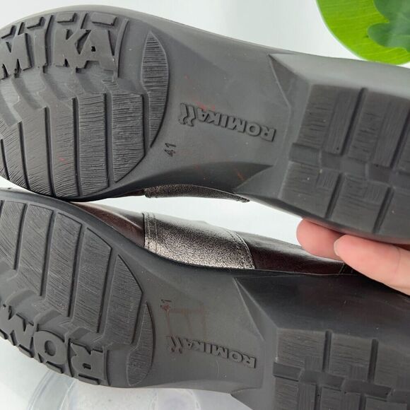 Romika Skylight Loafers Women's Size 41 10 Brown Pewter Bootie Shootie Comfy - Picture 11 of 15